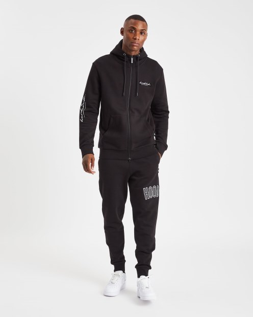 Sudadera Con Cremallera Hoodrich Og Stack Negro/blanco
