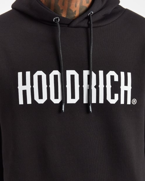 Sudadera Con Capucha Og Core Negra/blanca Hoodrich
