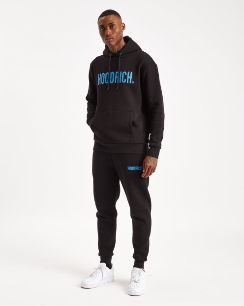 Sudadera Con Capucha Hoodrich Og Core Negro/azul Celeste