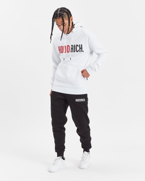 Capucha Blanca/lychee/negra Hoodrich Og Splitter Sudadera Con Capucha