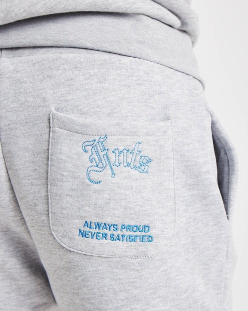 Joggers Con Capucha Og Take Flightgris Intenso/blanco/azul Celeste