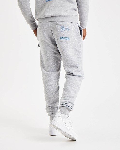 Joggers Con Capucha Og Take Flightgris Intenso/blanco/azul Celeste