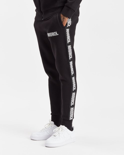 Joggers Negros/blancos Hoodrich Og Infield