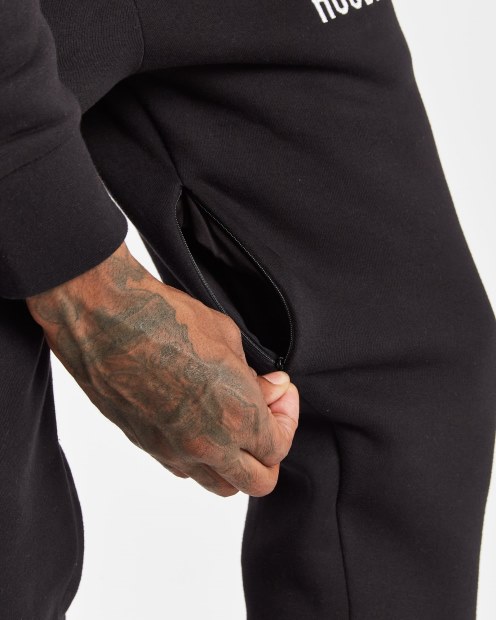 Joggers Negros/blancos Hoodrich Og Infield