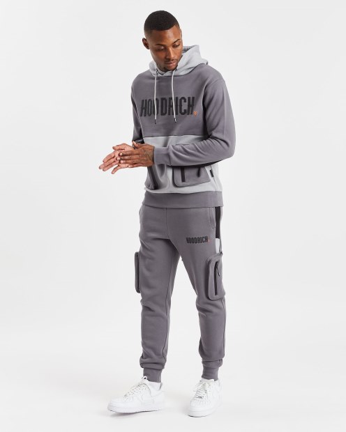 Joggers Estilo Cargo Con Estampado De Hierro/aguanieve/negro/naranja De Hoodrich