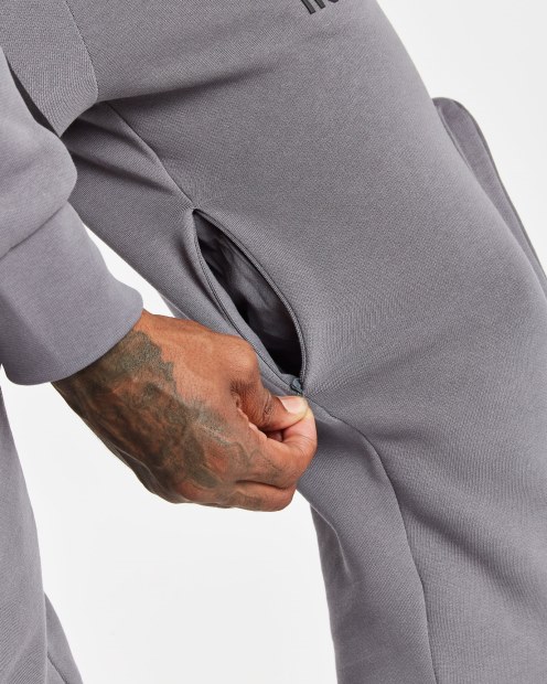 Joggers Estilo Cargo Con Estampado De Hierro/aguanieve/negro/naranja De Hoodrich