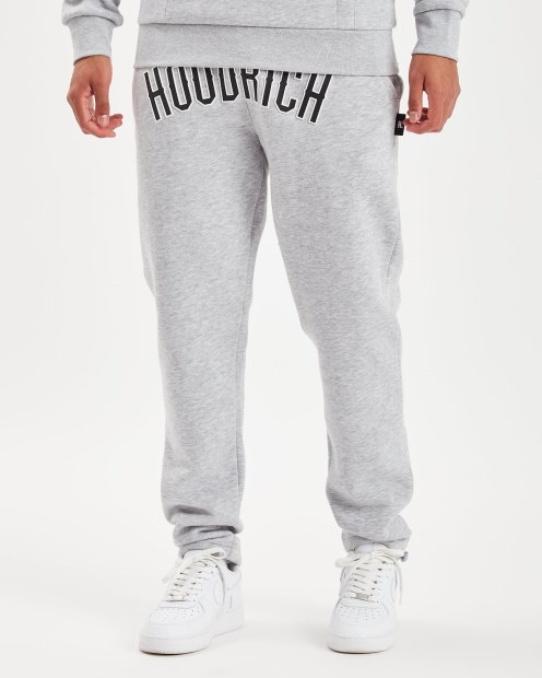 Joggers Con Capucha Rich Og Essence Gris Jaspeado/blanco/negro