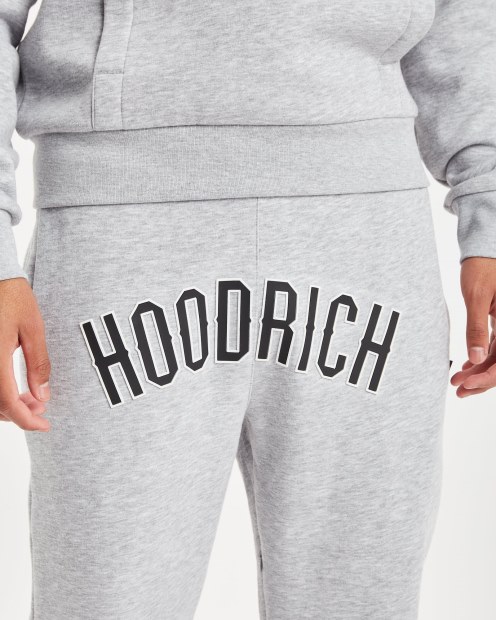 Joggers Con Capucha Rich Og Essence Gris Jaspeado/blanco/negro