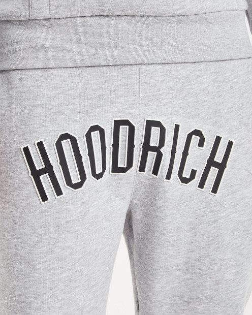 Joggers Con Capucha Rich Og Essence Gris Jaspeado/blanco/negro