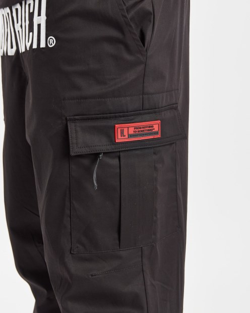 Pantalones Cargo Og Trek Negros/blancos/rojos Hoodrich