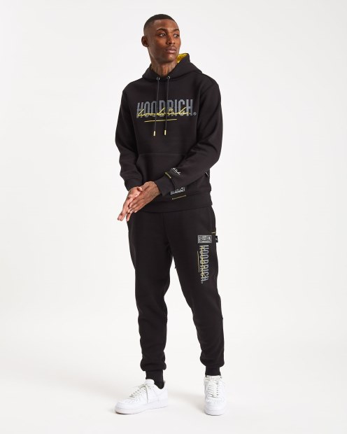 Joggers De Mezcla Og Hoodrich Negro/puerta De Hierro/amarillo