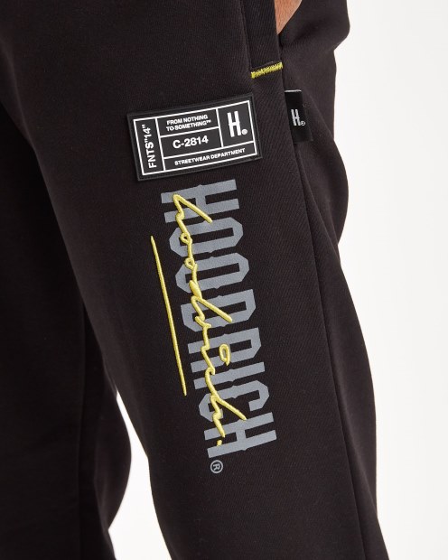 Joggers De Mezcla Og Hoodrich Negro/puerta De Hierro/amarillo