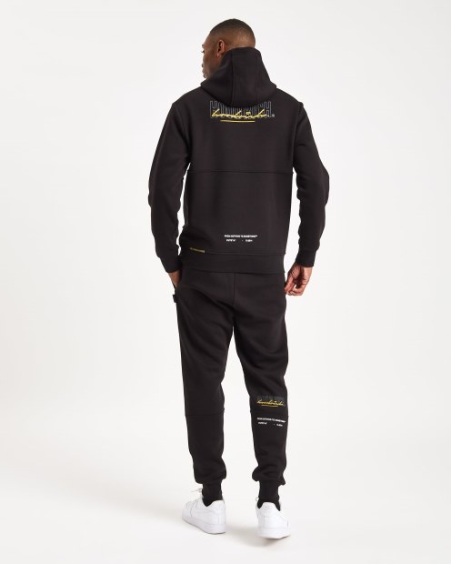 Joggers De Mezcla Og Hoodrich Negro/puerta De Hierro/amarillo