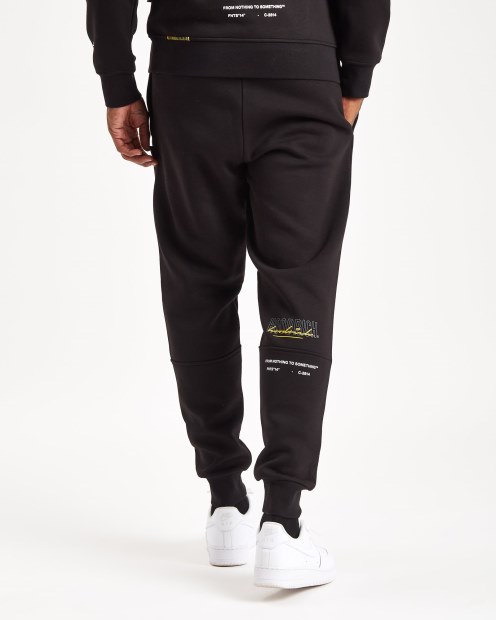 Joggers De Mezcla Og Hoodrich Negro/puerta De Hierro/amarillo