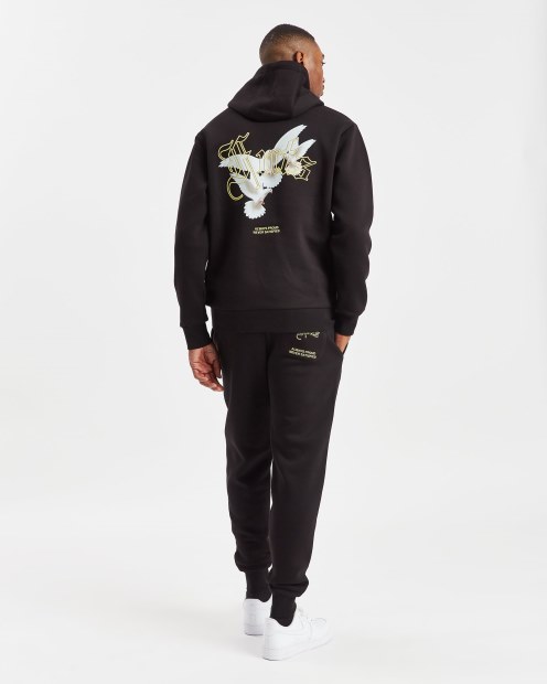 Joggers Hoodrich Og Take Flight Negro/blanco/iluminado
