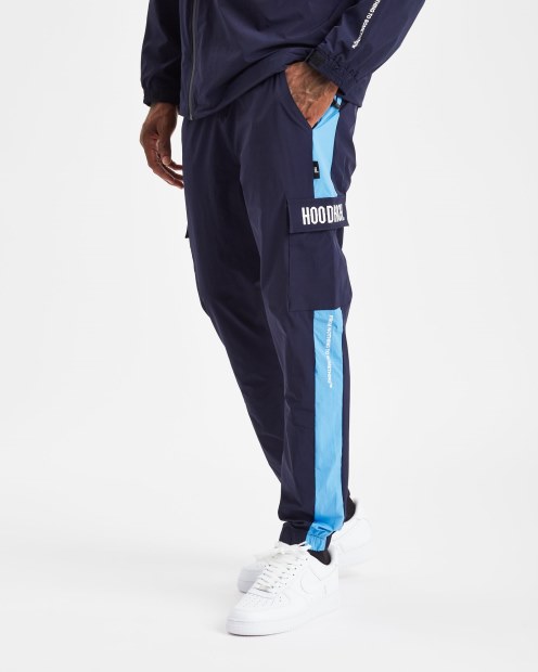 Pantalones Cargo Og Cript Hoodrich Azul Marino/azul/blanco