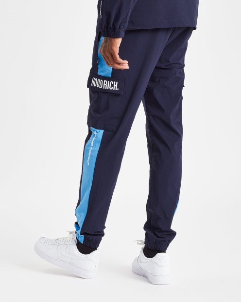 Pantalones Cargo Og Cript Hoodrich Azul Marino/azul/blanco
