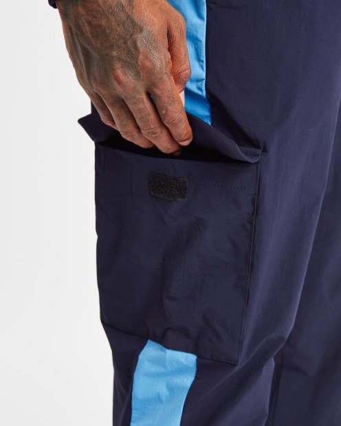 Pantalones Cargo Og Cript Hoodrich Azul Marino/azul/blanco