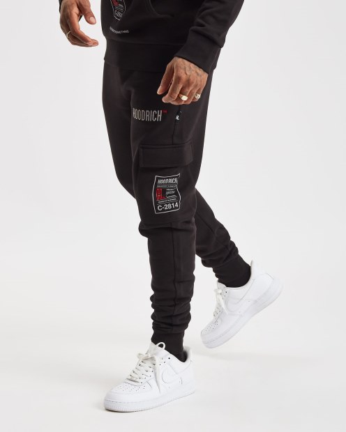 Joggers Cargo Hoodrich Og Akira V6 Negro/reflectante