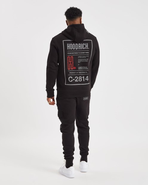 Joggers Cargo Hoodrich Og Akira V6 Negro/reflectante
