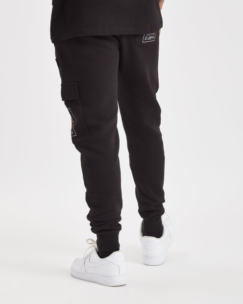 Joggers Cargo Hoodrich Og Akira V6 Negro/reflectante