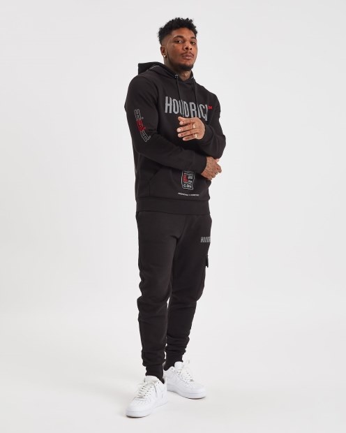 Joggers Cargo Hoodrich Og Akira V6 Negro/reflectante