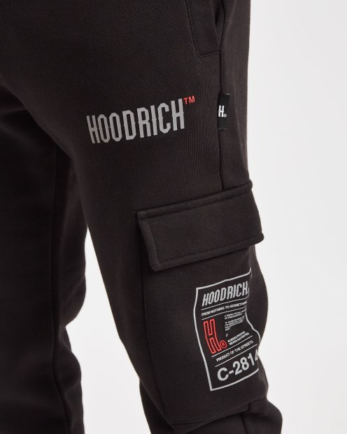 Joggers Cargo Hoodrich Og Akira V6 Negro/reflectante
