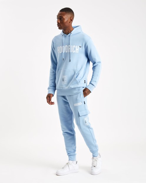 Joggers Cargo Og Akira V6 Hoodrich Azul Bebé/blanco/negro