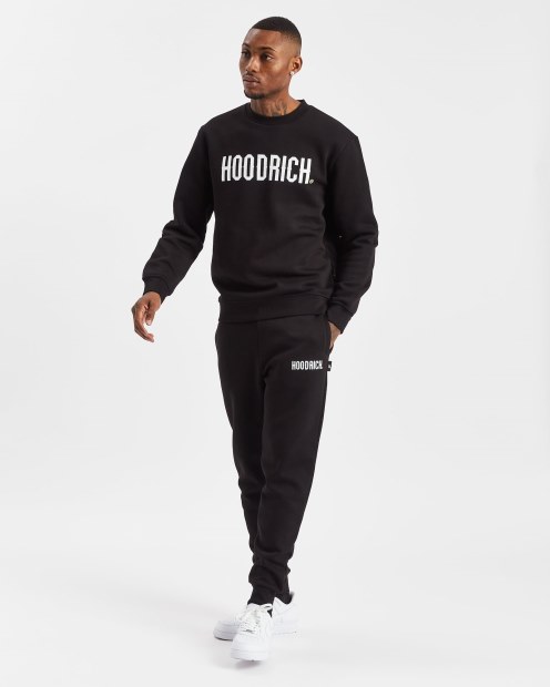 Joggers Hoodrich Negros/blancos/iluminados Og Core