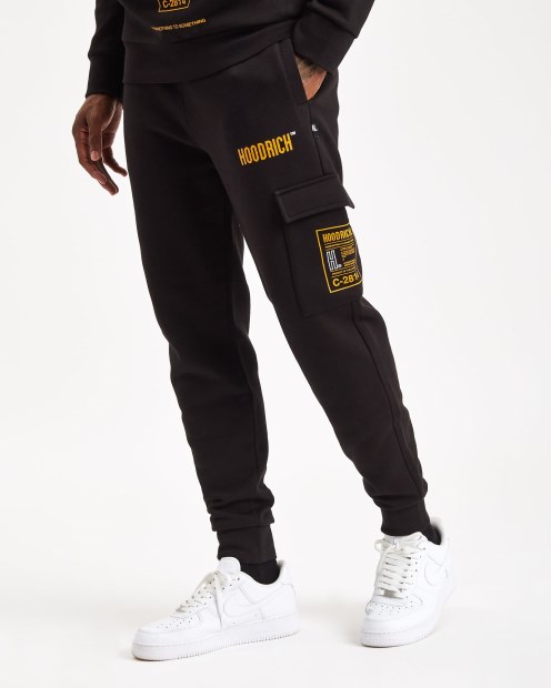 Joggers Cargo Hoodrich Og Akira V6 Negro/amarillo/blanco