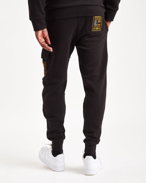 Joggers Cargo Hoodrich Og Akira V6 Negro/amarillo/blanco