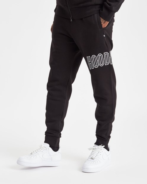 Joggers Og Stack Negros/blancos Hoodrich