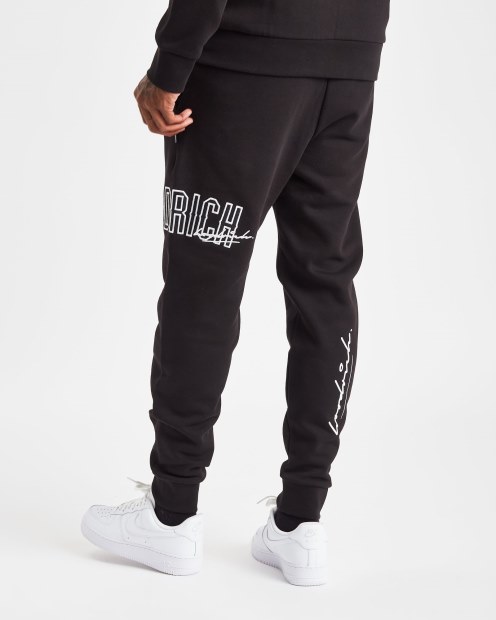 Joggers Og Stack Negros/blancos Hoodrich