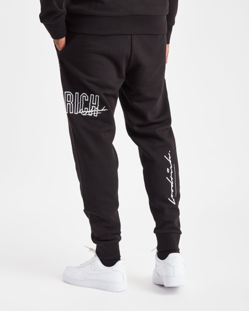 Joggers Og Stack Negros/blancos Hoodrich