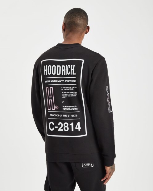 Sudadera Negra/blanca/rosa Con Capucharich Og Akira V6