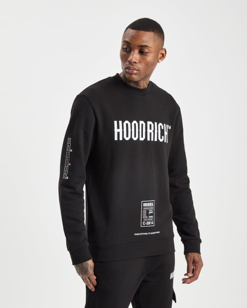 Sudadera Negra/blanca/rosa Con Capucharich Og Akira V6