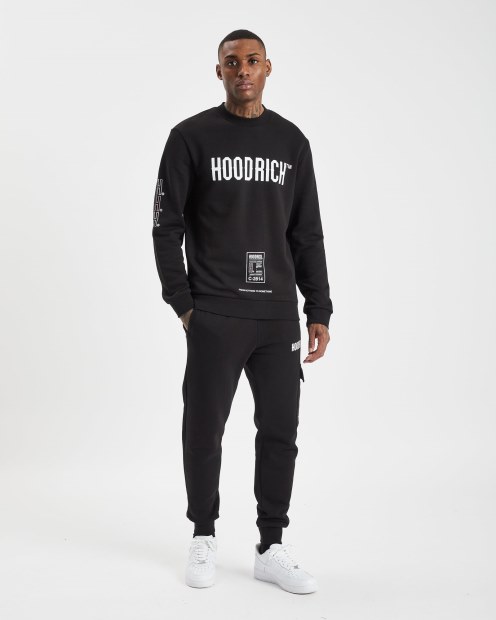 Sudadera Negra/blanca/rosa Con Capucharich Og Akira V6