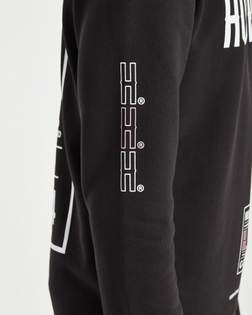 Sudadera Negra/blanca/rosa Con Capucharich Og Akira V6