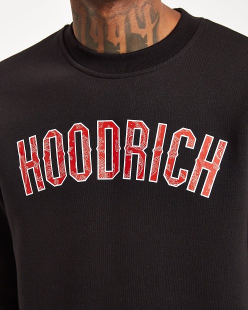 Sudadera Negra/blanca/lychee Og Paisley Hoodrich