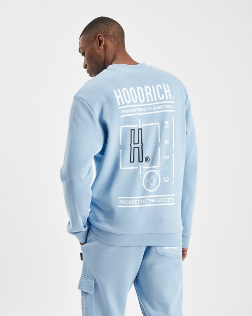 Sudadera Og Akira V5 Plácido Azul/blanco/cielo Hoodrich