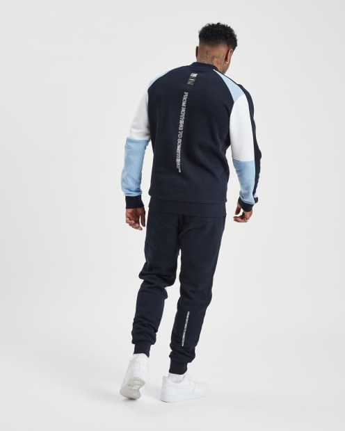 Sudadera Og Flash Hoodrich Azul Marino/placid Azul/blanco