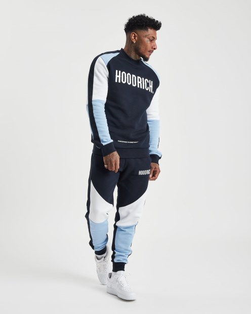 Sudadera Og Flash Hoodrich Azul Marino/placid Azul/blanco