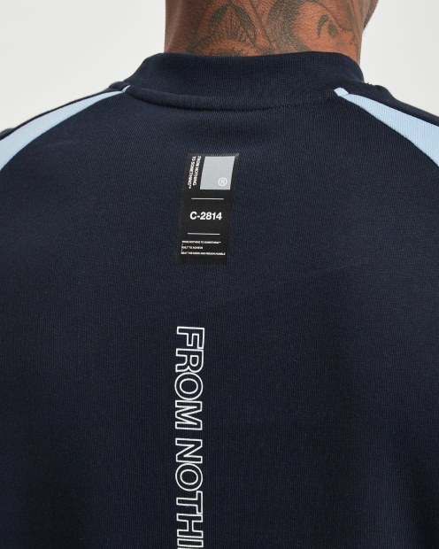 Sudadera Og Flash Hoodrich Azul Marino/placid Azul/blanco