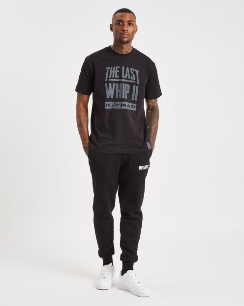 Camiseta Negra/blanca/gris Hoodrich Last Whip