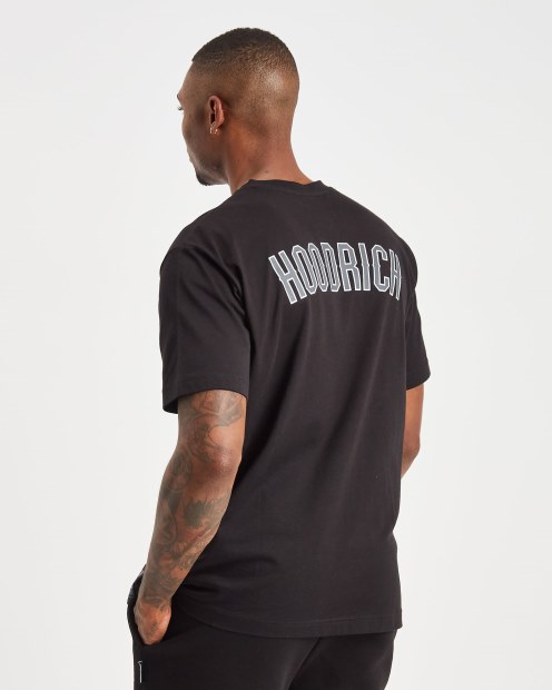 Camiseta Negra/blanca/gris Hoodrich Last Whip