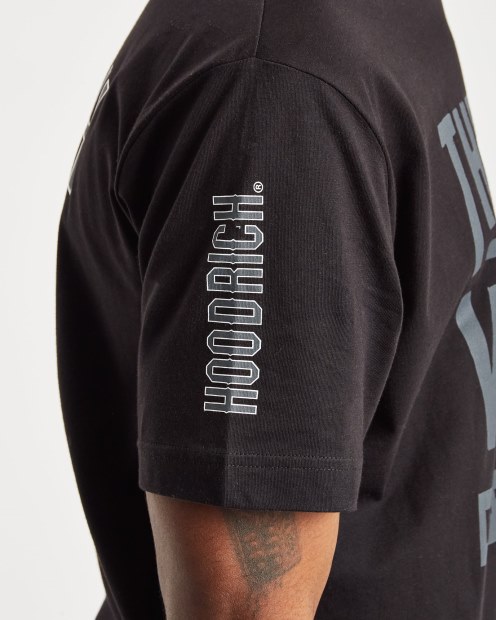 Camiseta Negra/blanca/gris Hoodrich Last Whip