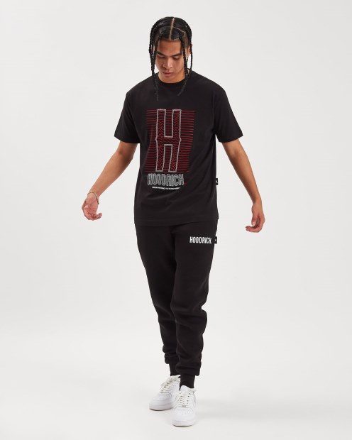 Camiseta De Ochos Og Hoodrich Negro/blanco/lychee