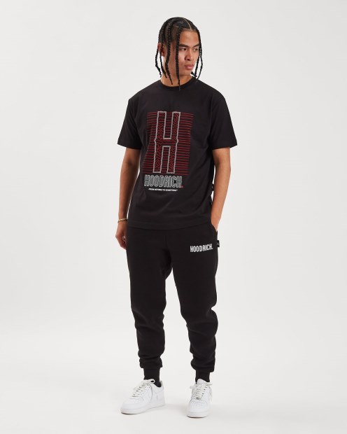 Camiseta De Ochos Og Hoodrich Negro/blanco/lychee