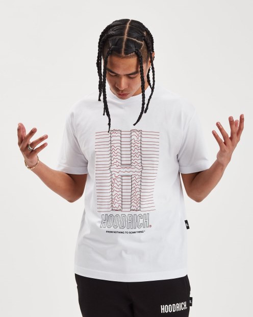 Camiseta De Ochos Og Blanco/lychee/negro Hoodrich