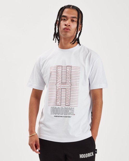 Camiseta De Ochos Og Blanco/lychee/negro Hoodrich